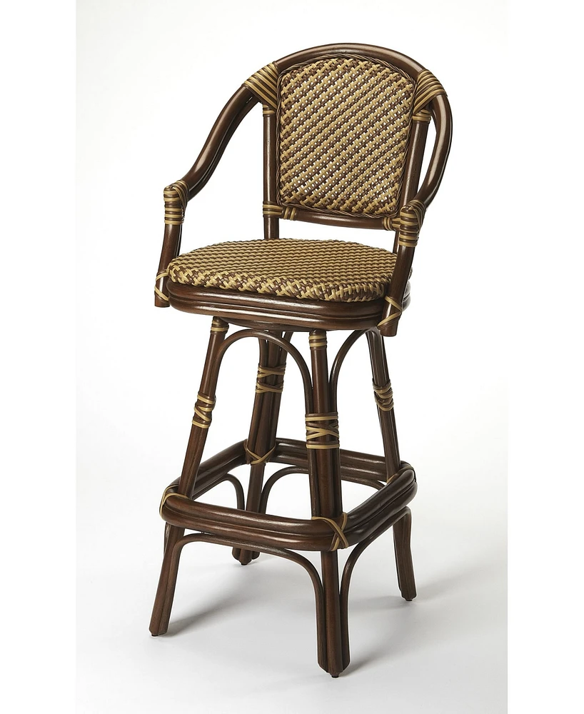 Butler Specialty Renata Rattan Bar Stool