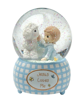 Precious Moments Jesus Loves Me Snow Globe, Boy