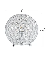 Jonathan Y Gemma 8.25" Acrylic/Metal Led Table Lamp
