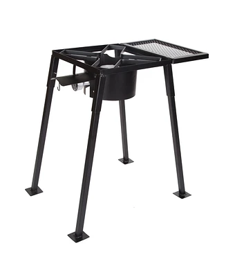 Stansport Single Burner Outdoor Propane Stove with Mesh Shelf