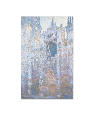 Claude Monet 'Rouen Cathedral West Facade 1894' Canvas Art - 24" x 16"