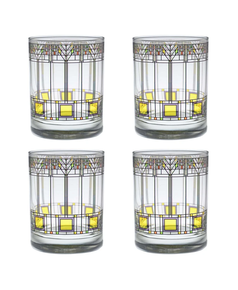 Frank Lloyd Wright Tree of Life Double Old Fashioned Glass - Set of 4