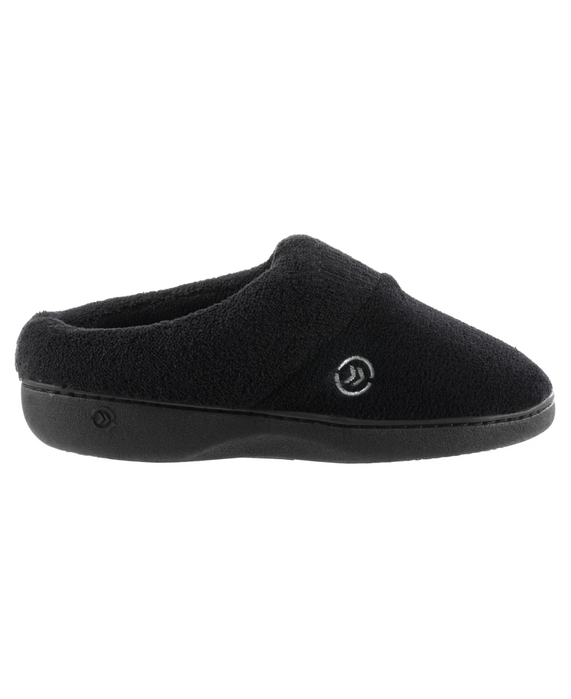 Isotoner Signature Women's Micro Terry Sport Hoodback Slippers