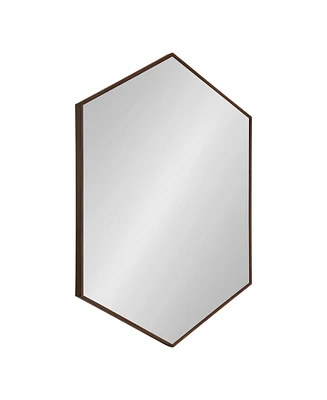 Kate and Laurel Rhodes Framed Hexagon Wall Mirror - 24.75" x 36.75"