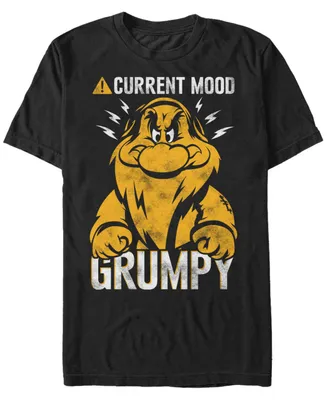 Disney Men's Snow White Currently Grumpy Short Sleeve T-Shirt
