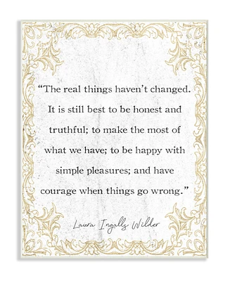 Stupell Industries Real Things Havent Changed Foil Look Wall Plaque Art, 12.5" x 18.5"