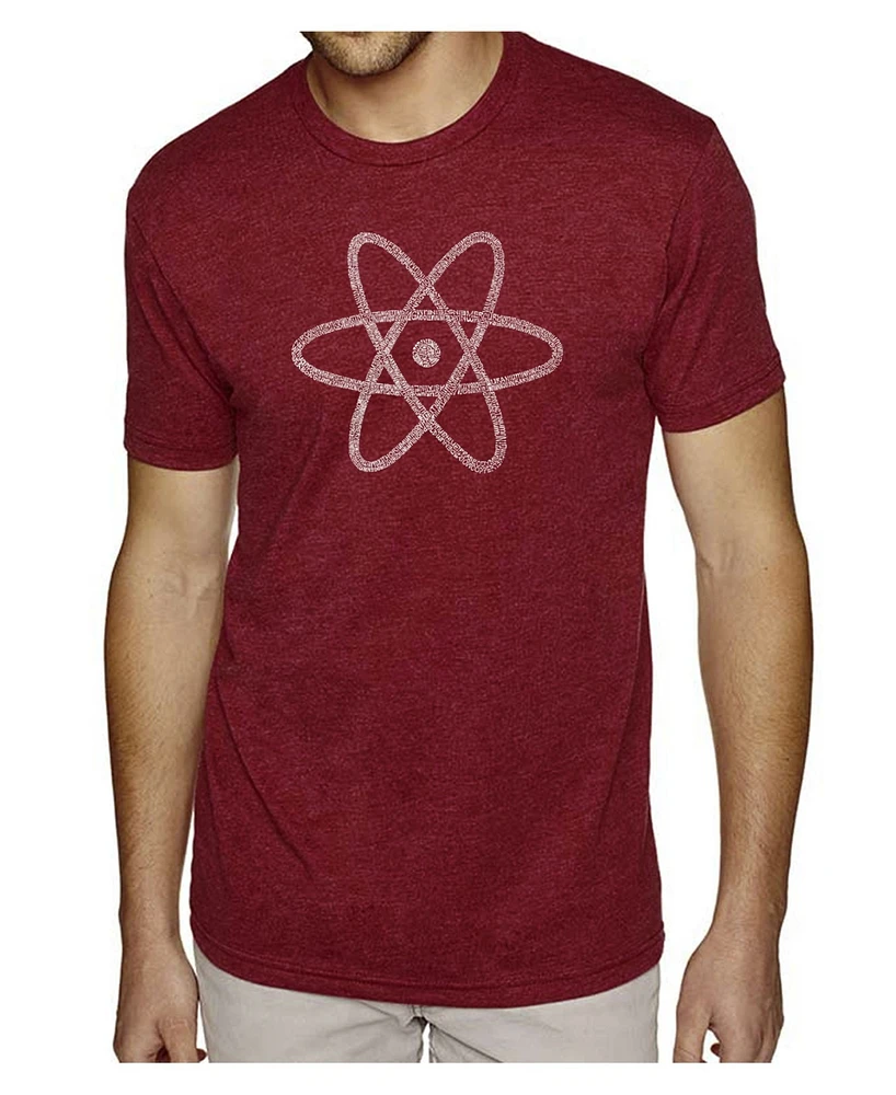 La Pop Art Men's Premium Word T-Shirt - Atom