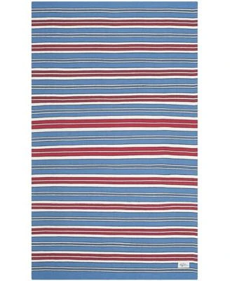 Lauren Ralph Lauren Leopold Stripe Lrl2462d Royal Blue Area Rug Collection