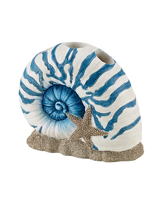 Avanti Blue Lagoon Ombre Seashells Toothbrush Holder