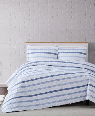 Truly Soft Waffle Stripe -Pc. Quilt Set