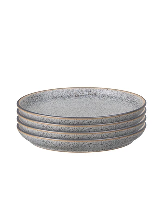 Denby Studio Grey 4 Piece Medium Coupe Plate Set