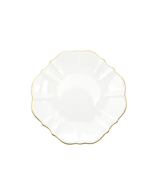 Twig New York Amelie Brushed Gold Rim 6.5" Bread Plate