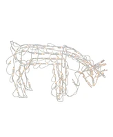 Northlight 25" Standing and Grazing Lighted Reindeer Outdoor Christmas Decoration