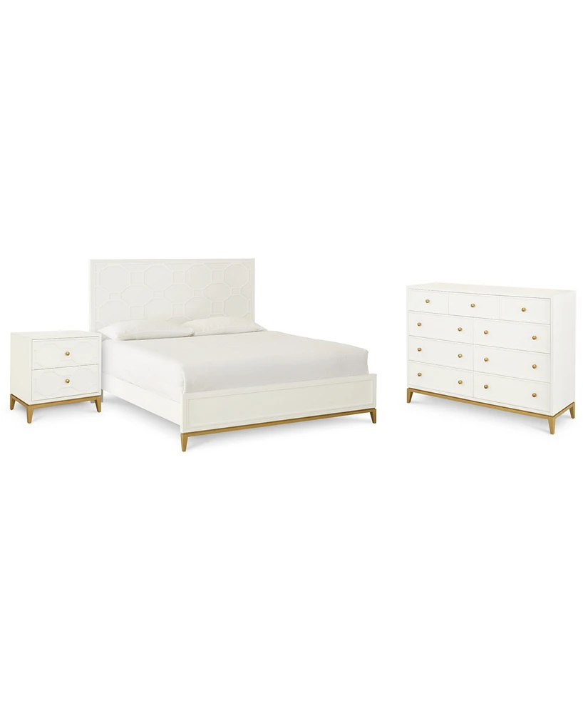 Chelsea 3-Pc. Bedroom Set (Queen Bed, Dresser, Nightstand)
