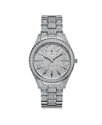 Jbw Women's Cristal Diamond (1/8 ct. t.w.) Watch in Stainless Steel Watch 38mm