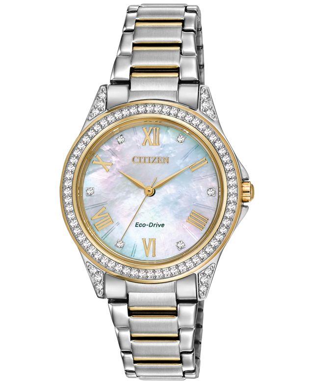 Drive From Citizen Eco-Drive Women's Two-Tone Stainless Steel Bracelet Watch 34mm