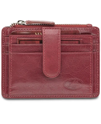 Men's Mancini Equestrian2 Collection Rfid Secure Card Case and Coin Pocket