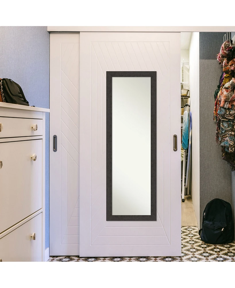 Amanti Art Rustic Plank on The Door Full Length Mirror