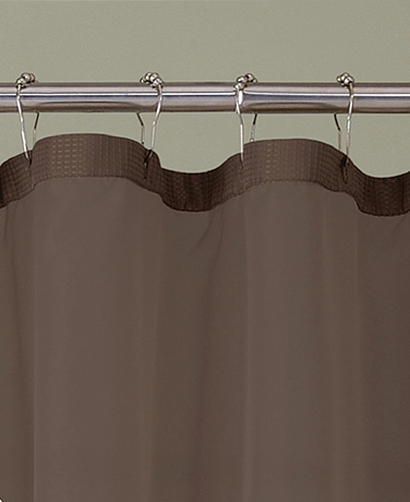 Spa 251 Waffle Complete Shower Curtain With Detachable Liner, 70" x 72"