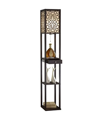 Artiva Usa Etagere 63" Shelf Floor Lamp with Drawer
