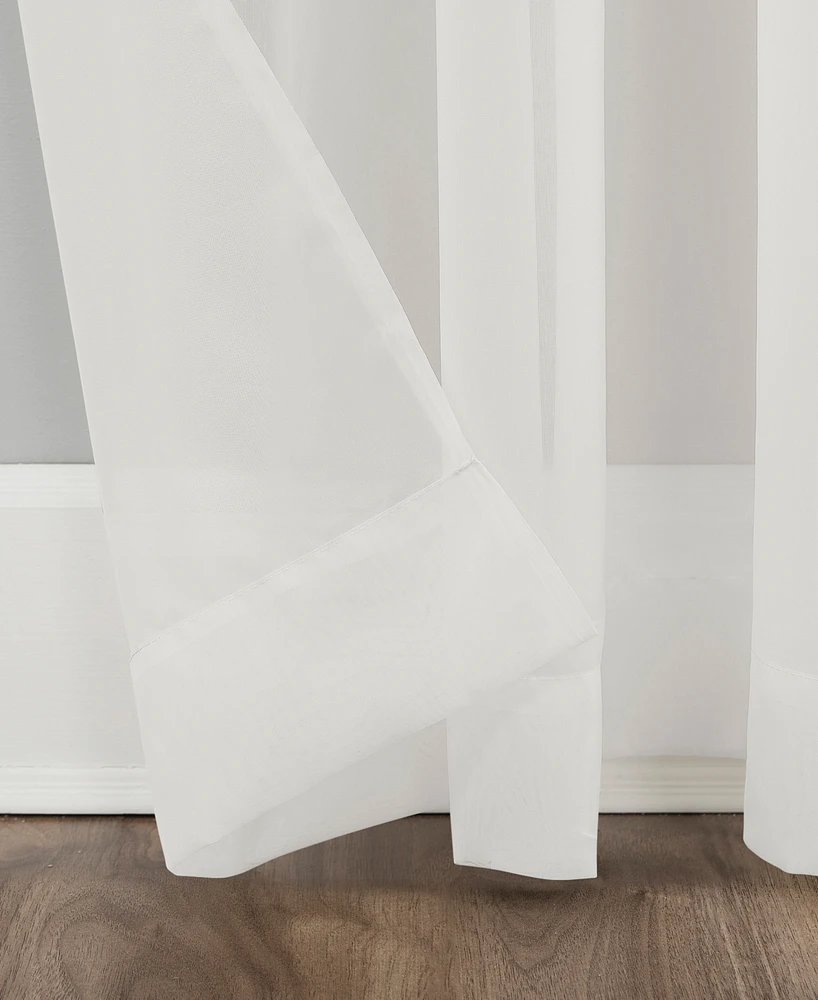 Sheer Voile Grommet Curtain Panel