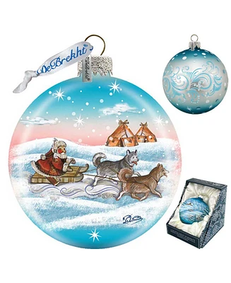 G.DeBrekht Northern Light Ball Glass Ornament
