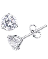Cubic Zirconia Round Pendant Necklace and Earring set in Silver Plate