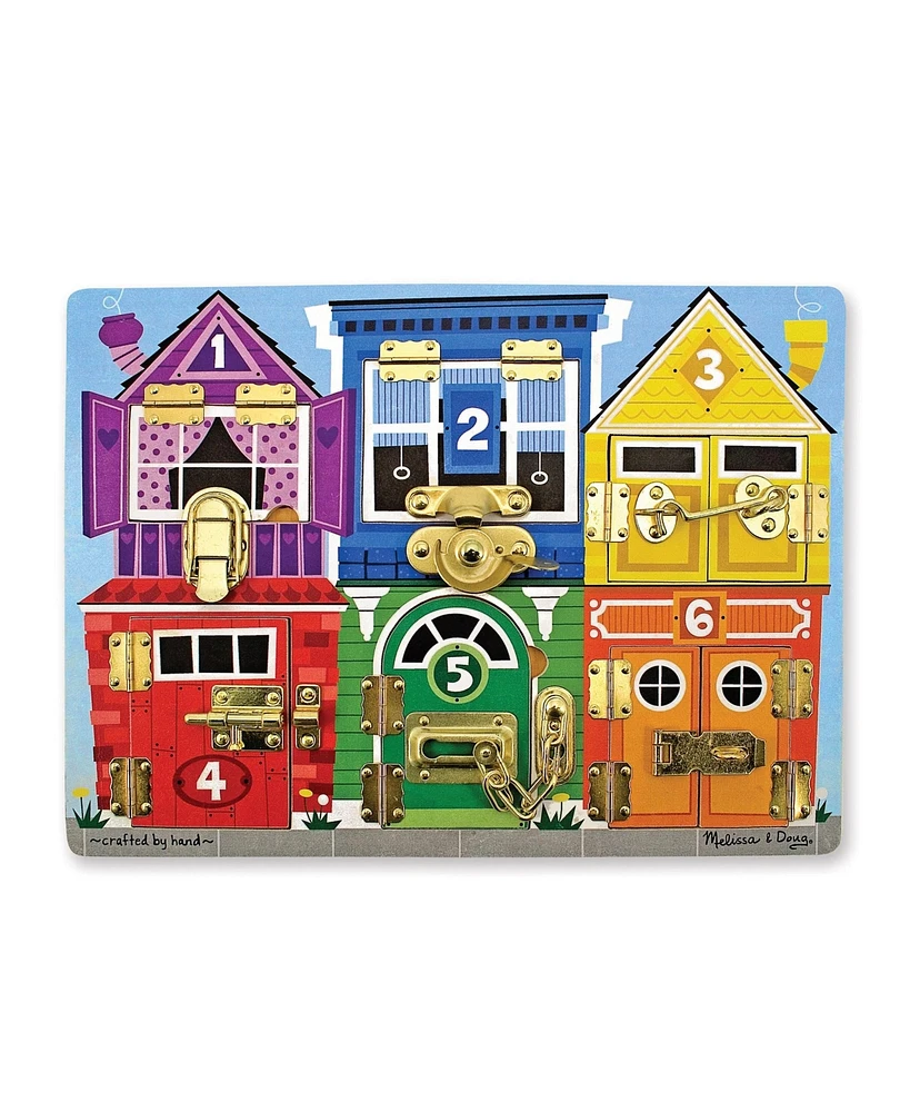 Melissa Doug Latches Wooden Activity Board
