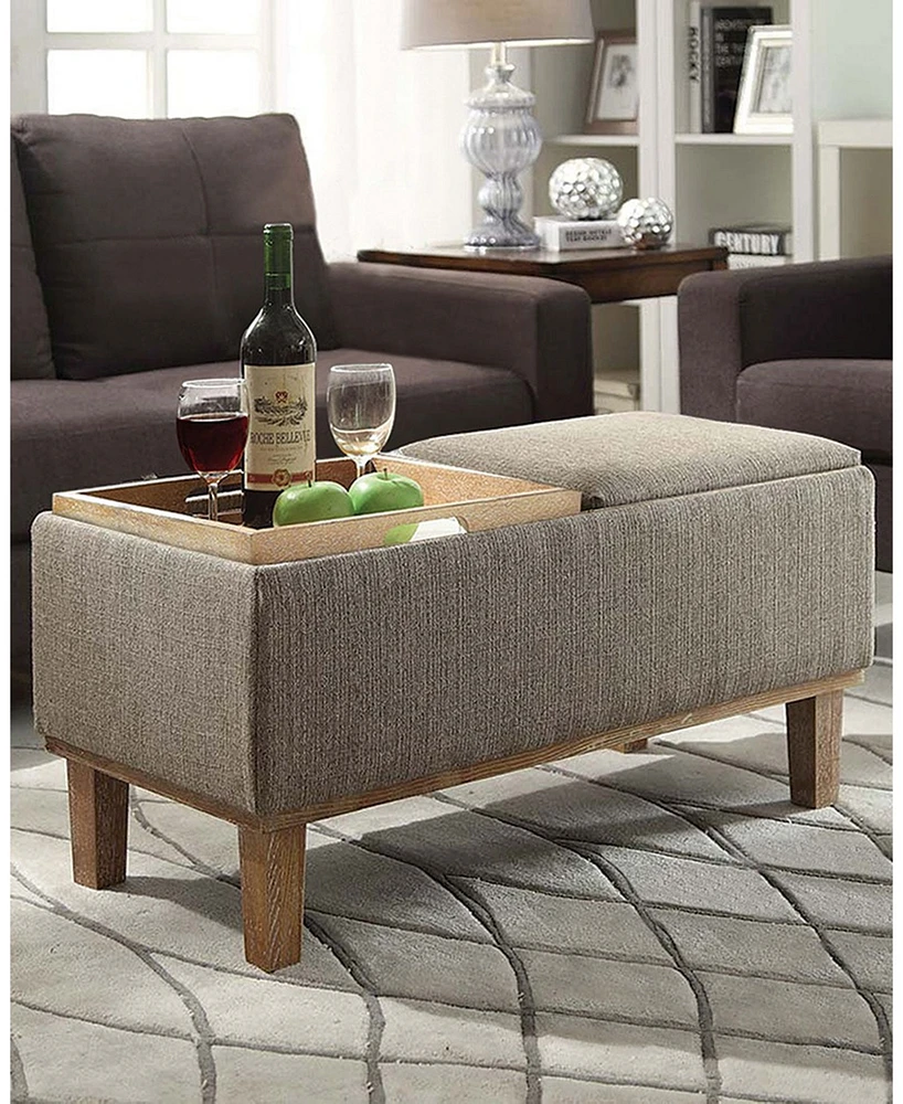 Convenience Concepts Designs4Comfort Brentwood Storage Ottoman