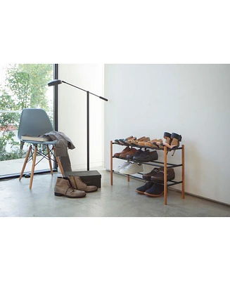 Plain Expandable 3-Tier Shoe Rack
