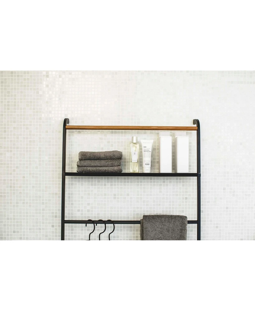 Tower Leaning Ladder With Shelf