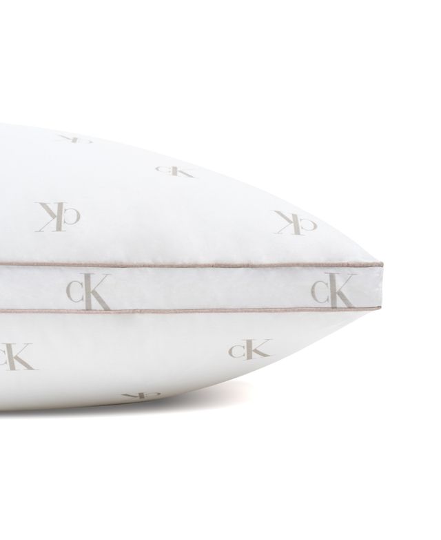 Calvin Klein Monogram Logo Density Collection Cotton Pillow