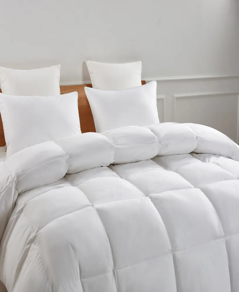 Serta White Goose Feather & Down Fiber All Season Comforter