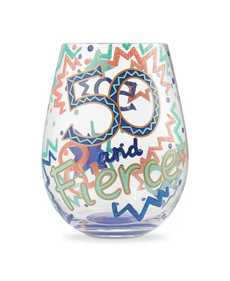 Enesco Lolita 50 and Fierce Stemless Wine Glass