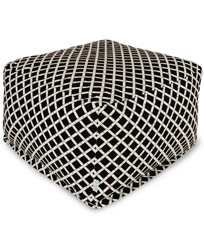 Majestic Home Goods Ottoman Square Pouf 27" x 17" 27" x 17"