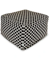 Majestic Home Goods Ottoman Square Pouf 27" x 17" 27" x 17"