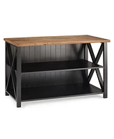 Walker Edison 52" Solid Wood Farmhouse Storage Console