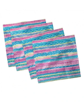 Ambesonne Tribal Set of 4 Napkins, 12" x 12"