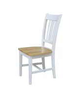 International Concepts San Remo Splatback Chair, Set of 2
