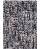 Closeout! Orian Cotton Tail Cross Thatch Gray 6'7" x 9'6" Area Rug
