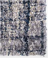 Closeout! Orian Cotton Tail Cross Thatch Gray 6'7" x 9'6" Area Rug