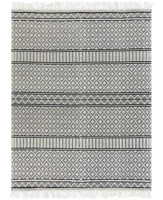 Livabliss Farmhouse Tassels Fts-2300 Charcoal 8' x 10' Area Rug