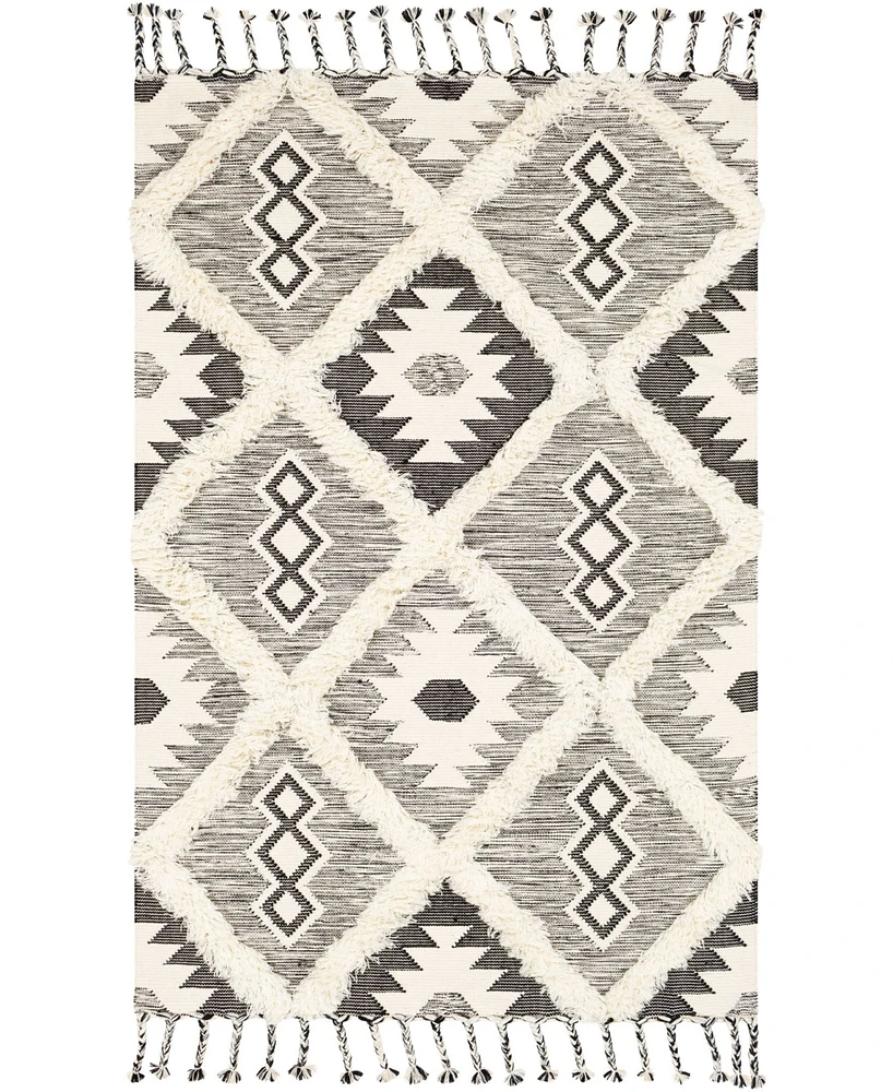 Closeout! Livabliss Apache Apa-2303 Black 6' x 9' Area Rug