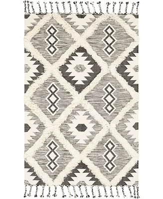 Closeout! Livabliss Apache Apa-2303 Black 6' x 9' Area Rug