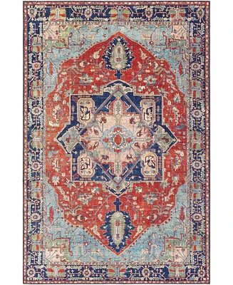 Livabliss Iris Irs- Red 7'6" x 9'6" Area Rug