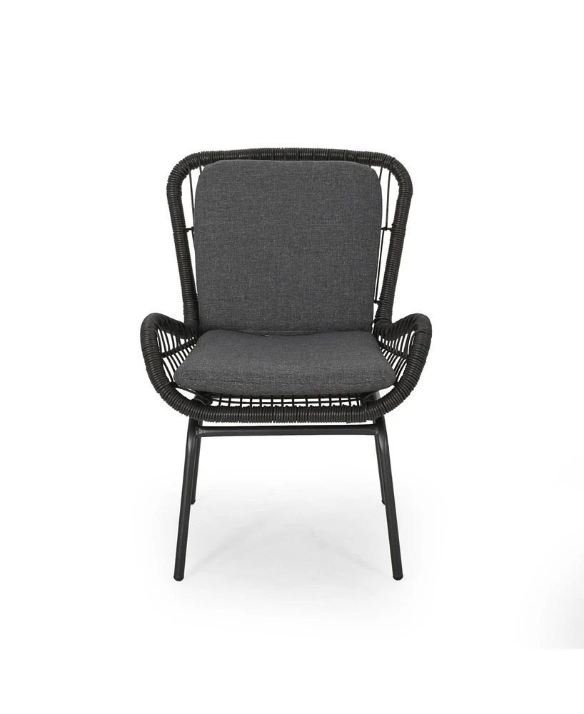 Noble House Pabrico Outdoor Club Chair with Cushions