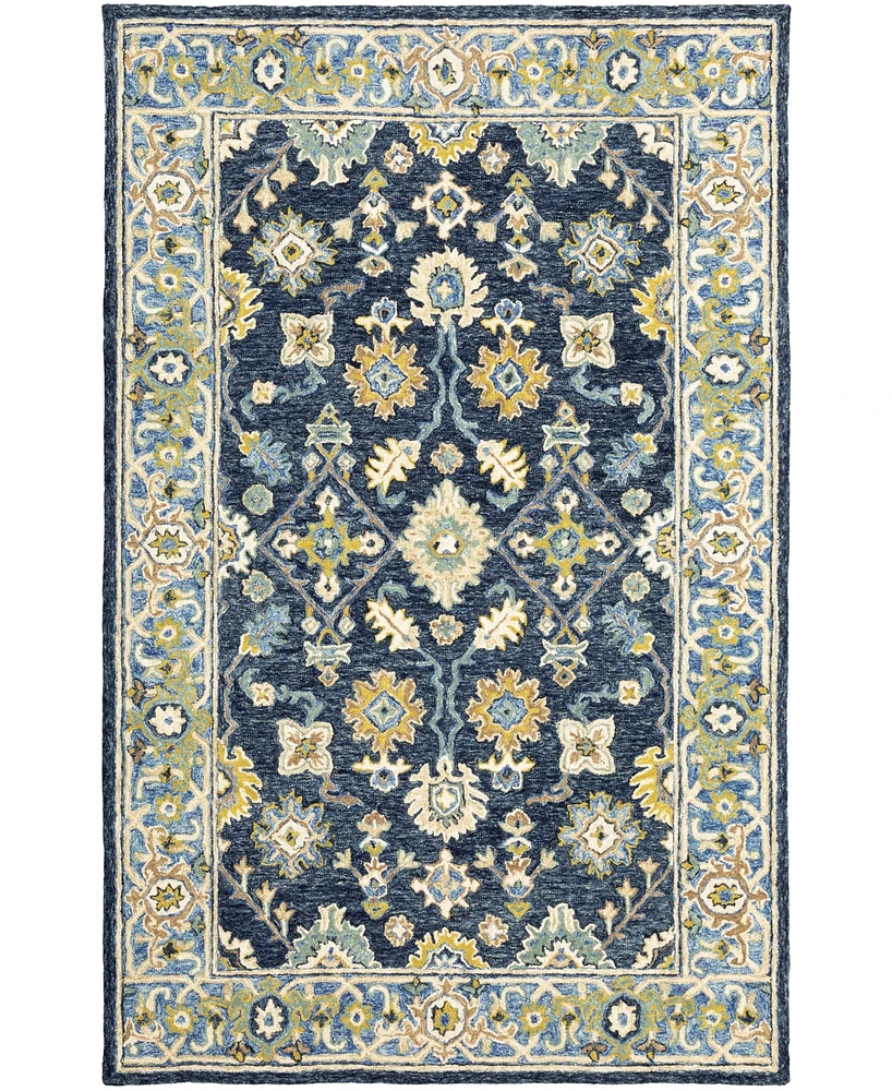 Oriental Weavers Alfresco Navy 3'6" x 5'6" Area Rug