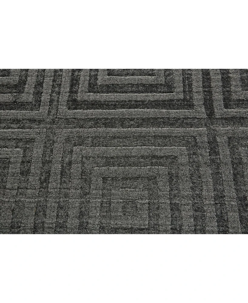 Feizy Gramercy R6326 Slate 7'9" x 9'9" Area Rug