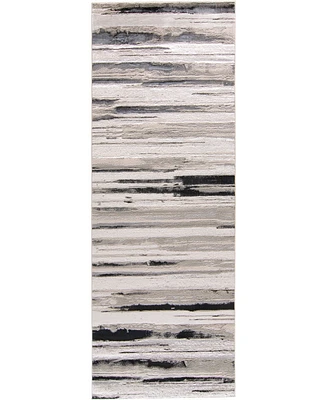 Feizy Micah R3049 Silver 2'10" x 7'10" Runner Rug