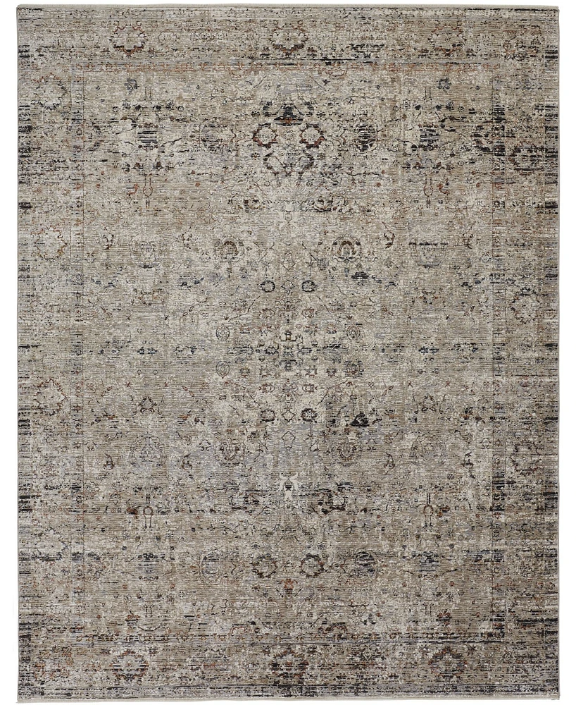 Feizy Caprio R3958 Sand 2'6" x 10' Runner Rug